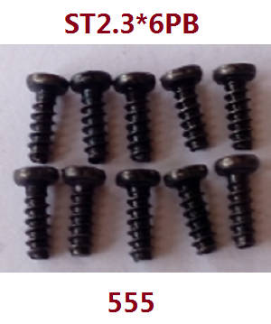 Wltoys 12429 RC Car spare parts todayrc toys listing screws ST2.3*6 PB (555)