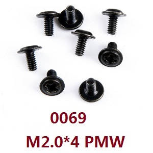 Wltoys 12429 RC Car spare parts todayrc toys listing screws M2.0*4 PMW (0069)