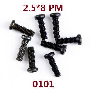 Wltoys 12429 RC Car spare parts todayrc toys listing screws 2.5*8 PM (0101)