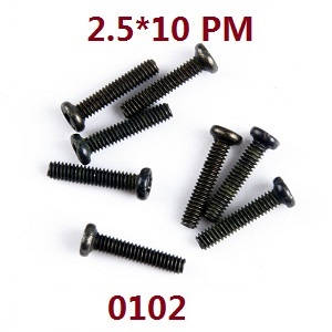 Wltoys 12429 RC Car spare parts todayrc toys listing screws 2.5*10 PM (0102)