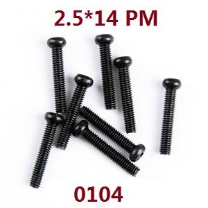 Wltoys 12429 RC Car spare parts todayrc toys listing screws 2.5*14 PM (0104)