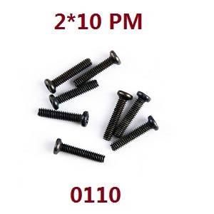 Wltoys 12429 RC Car spare parts todayrc toys listing screws 2*10 PM (0110)
