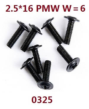 Wltoys 12429 RC Car spare parts todayrc toys listing screws 2.5*16 PMW W=6 (0325)