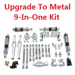 Wltoys 12429 RC Car spare parts todayrc toys listing upgrade to metal parts group 9-In-One Kit Silver