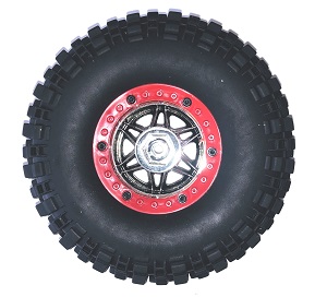 Wltoys 12429 RC Car spare parts todayrc toys listing tire (Red) - Click Image to Close