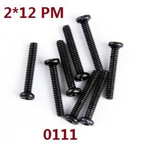 Wltoys 12628 RC Car spare parts todayrc toys listing screws 2*12 PM (0111) Wltoys 12628 RC Car spare parts todayrc toys listing screws 2*12 PM (0111)