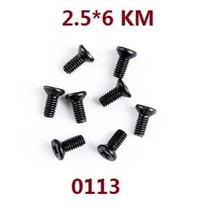 Wltoys 12628 RC Car spare parts todayrc toys listing screws 2.5*6 KM (0113) - Click Image to Close