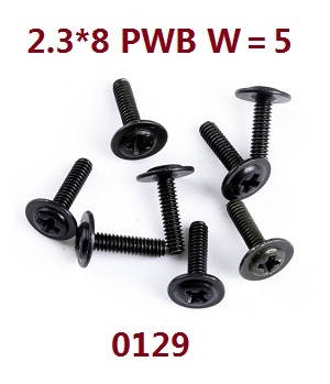 Wltoys 12628 RC Car spare parts todayrc toys listing screws 2.3*8 PWB W=5 (0129) - Click Image to Close