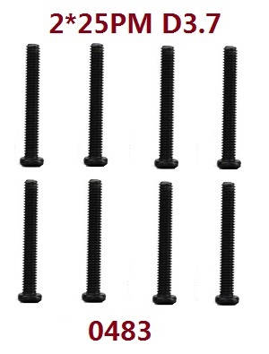 Wltoys 12628 RC Car spare parts todayrc toys listing screws 2*25 PM (0483) - Click Image to Close