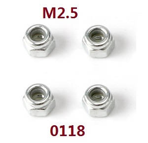 Wltoys 12628 RC Car spare parts todayrc toys listing nut M2.5 (0118) - Click Image to Close