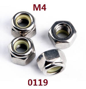 Wltoys 12628 RC Car spare parts todayrc toys listing nut M4 (0119) - Click Image to Close