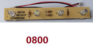 Wltoys 12628 RC Car spare parts todayrc toys listing LED board (0800) - Click Image to Close