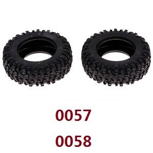 Wltoys 12628 RC Car spare parts todayrc toys listing tire skin (0057 0058)