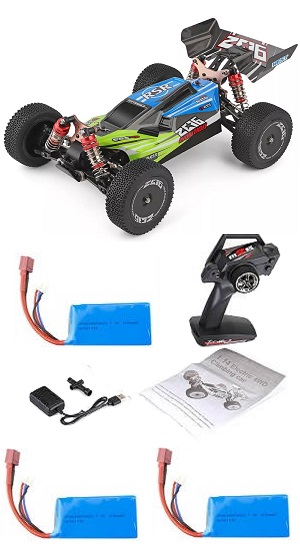 Wltoys 144001 RC Car with 3 battery RTR Green