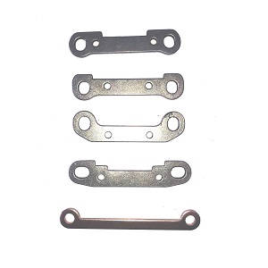 Wltoys 144001 RC Car spare parts todayrc toys listing steering linkage and swing arm strengthening plate set - Click Image to Close