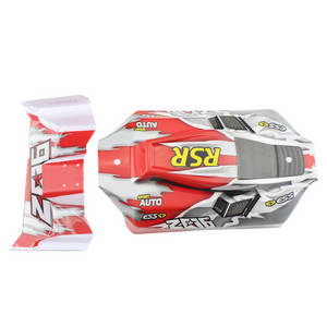 Wltoys XK 144010 RC Car spare parts car shell Red - Click Image to Close