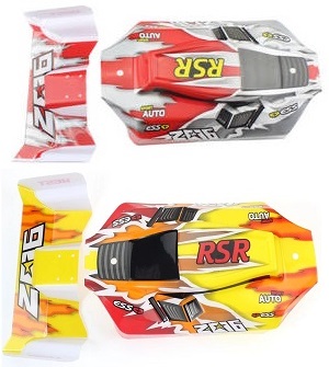 Wltoys 144001 RC Car spare parts car shell Red and Yellow - Click Image to Close