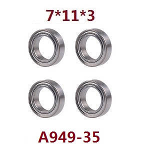 Wltoys XK 144010 RC Car spare parts todayrc toys listing bearing 7*11*3 A949-35 - Click Image to Close