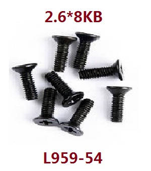 Wltoys 144001 RC Car spare parts todayrc toys listing screws 2.6*8KB L959-54 Wltoys 144001 RC Car spare parts todayrc toys listing screws 2.6*8KB L959-54