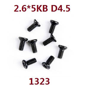 Wltoys 144001 RC Car spare parts todayrc toys listing screws 2.6*5KB D4.5 1323 - Click Image to Close