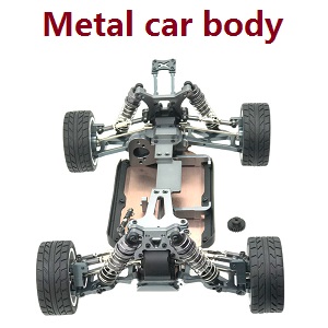 Wltoys 144001 RC Car spare parts todayrc toys listing upgrade to metal car body assembly Silver