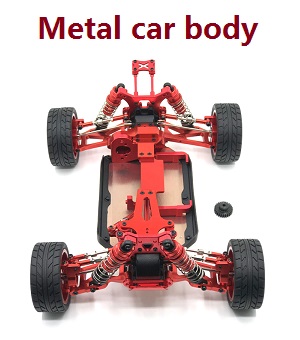 Wltoys 144002 RC Car spare parts todayrc toys listing upgrade to metal car body assembly Red