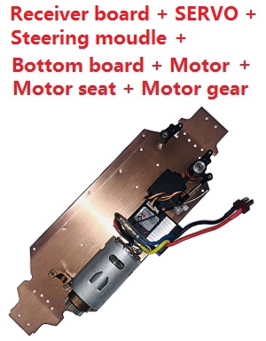 *** Special *** Wltoys XK 144002 RC Car spare parts motor + motor gear + motor seat + steering shaft + steering module + reciever board + SERVO + bottom board