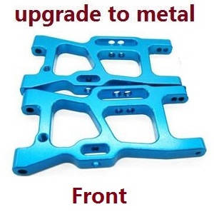 Wltoys 144001 RC Car spare parts todayrc toys listing front swing arm (Metal Blue) - Click Image to Close