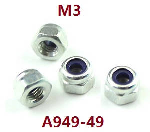 Wltoys XK 144002 RC Car spare parts todayrc toys listing M3 nuts A949-49 - Click Image to Close