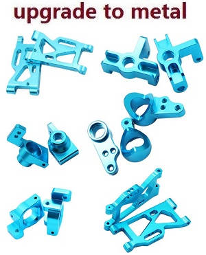 Wltoys 144001 RC Car spare parts todayrc toys listing upgrade to metal parts (Blue)