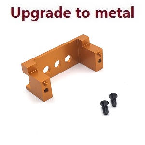 Wltoys 144001 RC Car spare parts todayrc toys listing upgrade to metal fixed set for the SERVO (Gold) - Click Image to Close