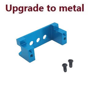 Wltoys 144001 RC Car spare parts todayrc toys listing upgrade to metal fixed set for the SERVO (Blue) - Click Image to Close
