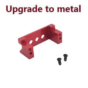 Wltoys 144001 RC Car spare parts todayrc toys listing upgrade to metal fixed set for the SERVO (Red) - Click Image to Close