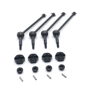 Wltoys XK 144010 RC Car spare parts todayrc toys listing universal drive shaft and cup set + M4 nuts + fixed small bar + black hexagon seat