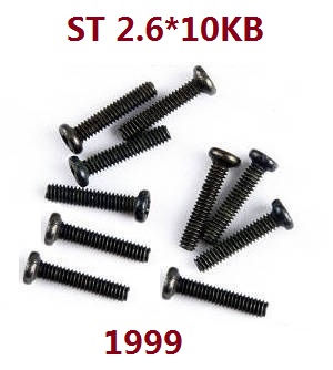 Wltoys XK 144010 RC Car spare parts todayrc toys listing screws set ST2.6*10KB 1999