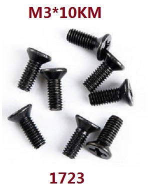Wltoys XK 144002 RC Car spare parts todayrc toys listing screws set 3*10KM 1723