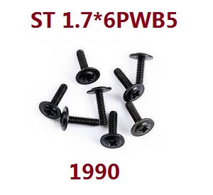 Wltoys XK 144002 RC Car spare parts todayrc toys listing screws set 1.7*6PWB5 1990