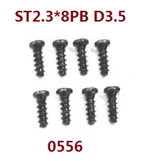 Wltoys WL XK WL-Model 16800 Excavator spare parts todayrc toys listing screws set ST2.3*8PB 0556