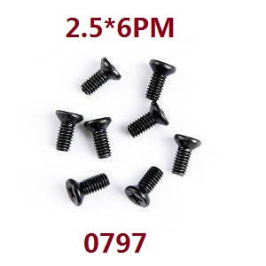 Wltoys WL XK WL-Model 16800 Excavator spare parts todayrc toys listing screws set 2.5*6PM 0797