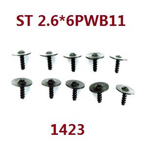 Wltoys WL XK WL-Model 16800 Excavator spare parts todayrc toys listing screws set ST2.6*6PWB11 1423