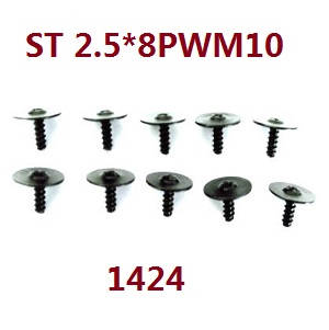 Wltoys WL XK WL-Model 16800 Excavator spare parts todayrc toys listing screws set ST2.5*8PWM10 1424