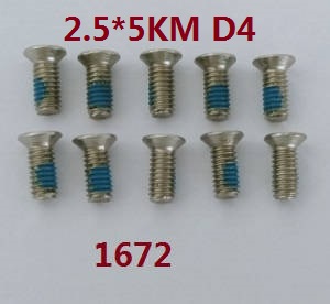 Wltoys WL XK WL-Model 16800 Excavator spare parts todayrc toys listing screws set 2.5*5KM D4 1672
