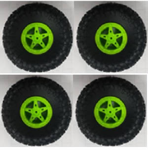 Wltoys 18428-A RC Car spare parts todayrc toys listing tires (Green) 4pcs