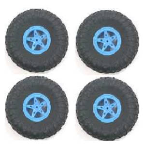 Wltoys 18428-A RC Car spare parts todayrc toys listing tires (Blue) 4pcs
