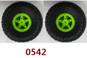 Wltoys 18428-B RC Car spare parts todayrc toys listing tires 2pcs (Green) 0542