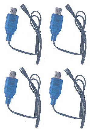 Wltoys 18428-B RC Car spare parts todayrc toys listing 4.8V USB charger wire 4pcs