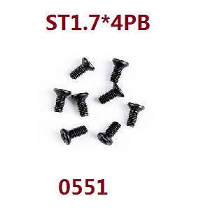 Wltoys 18428-C RC Car spare parts todayrc toys listing screws ST1.7*4PB 0551