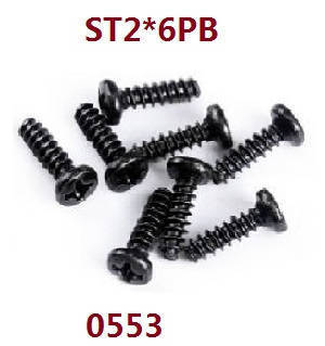 Wltoys 18428-C RC Car spare parts todayrc toys listing screws ST2*6PB 0553