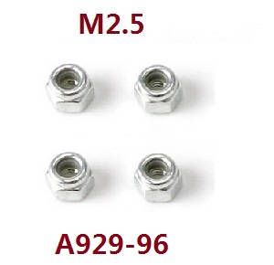 Wltoys 18428 18429 RC Car spare parts todayrc toys listing M2.5 nuts A929-96 - Click Image to Close
