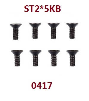 Wltoys 18428 18429 RC Car spare parts todayrc toys listing screws ST2*5KB 0417 - Click Image to Close